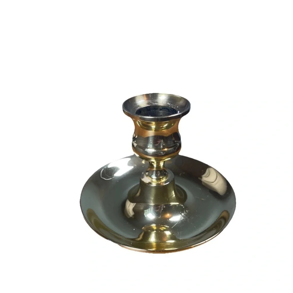 Vintage Baldwin brass Small candle holder 3
